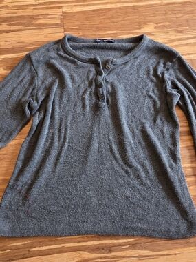 Brandy Melville Charcoal Long Sleeve Top